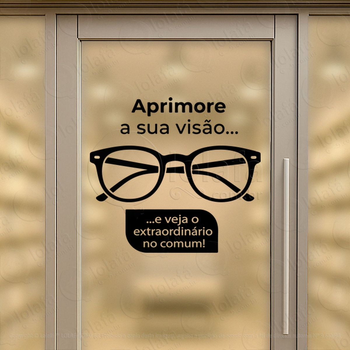 Elegância Que Converte Adesivos Para Vitrine Ótica Mod:460