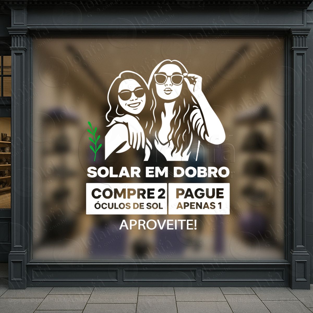 Vitrine Que Vende Por Você Adesivos Para Vitrine Ótica Mod:468