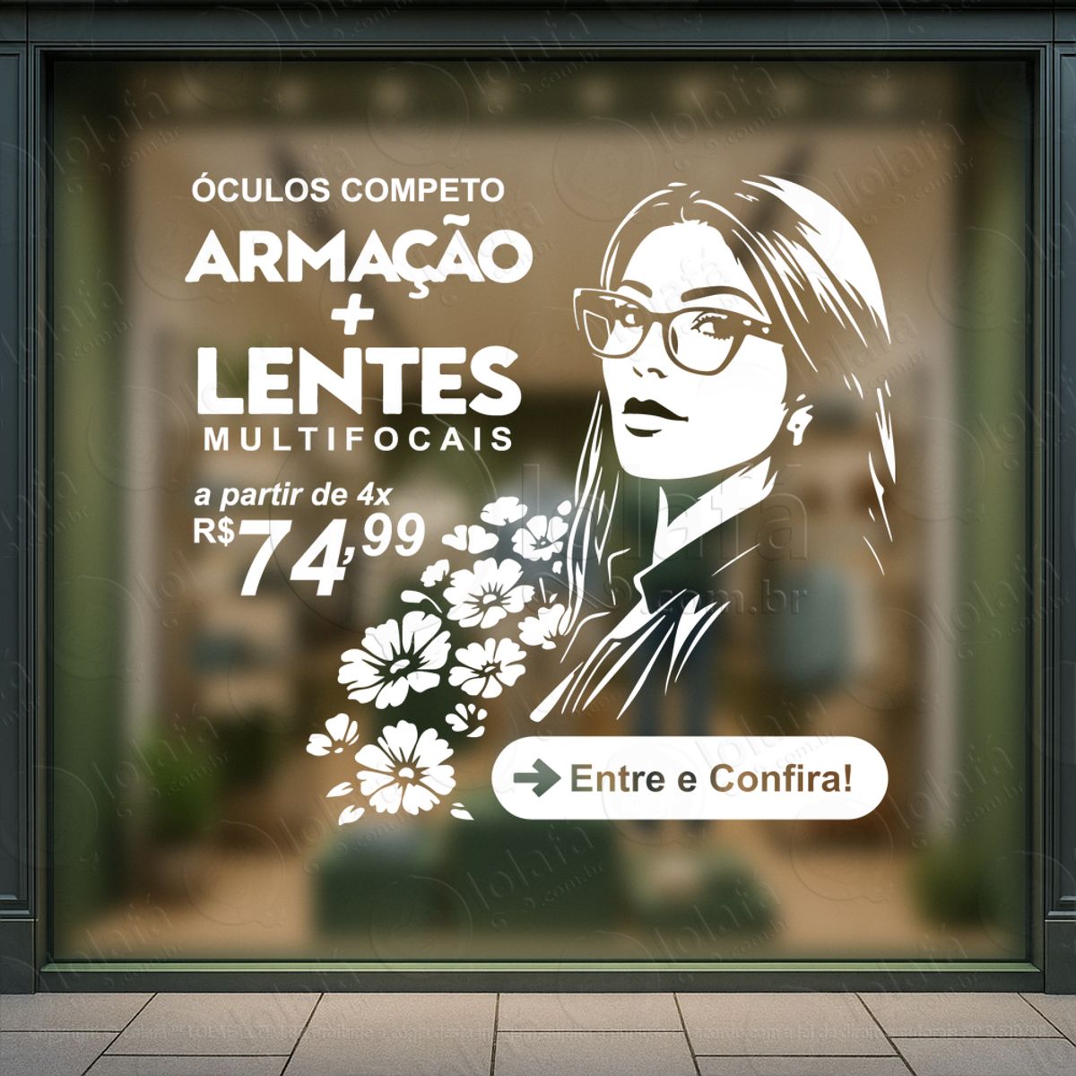 Destaque O Que Importa Adesivos Para Vitrine Ótica Mod:473