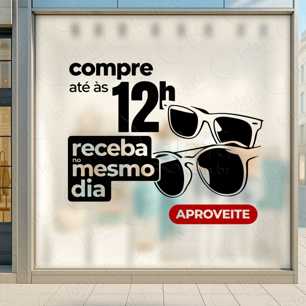 Chame Atenção De Quem Passa Adesivos Para Vitrine Ótica Mod:482