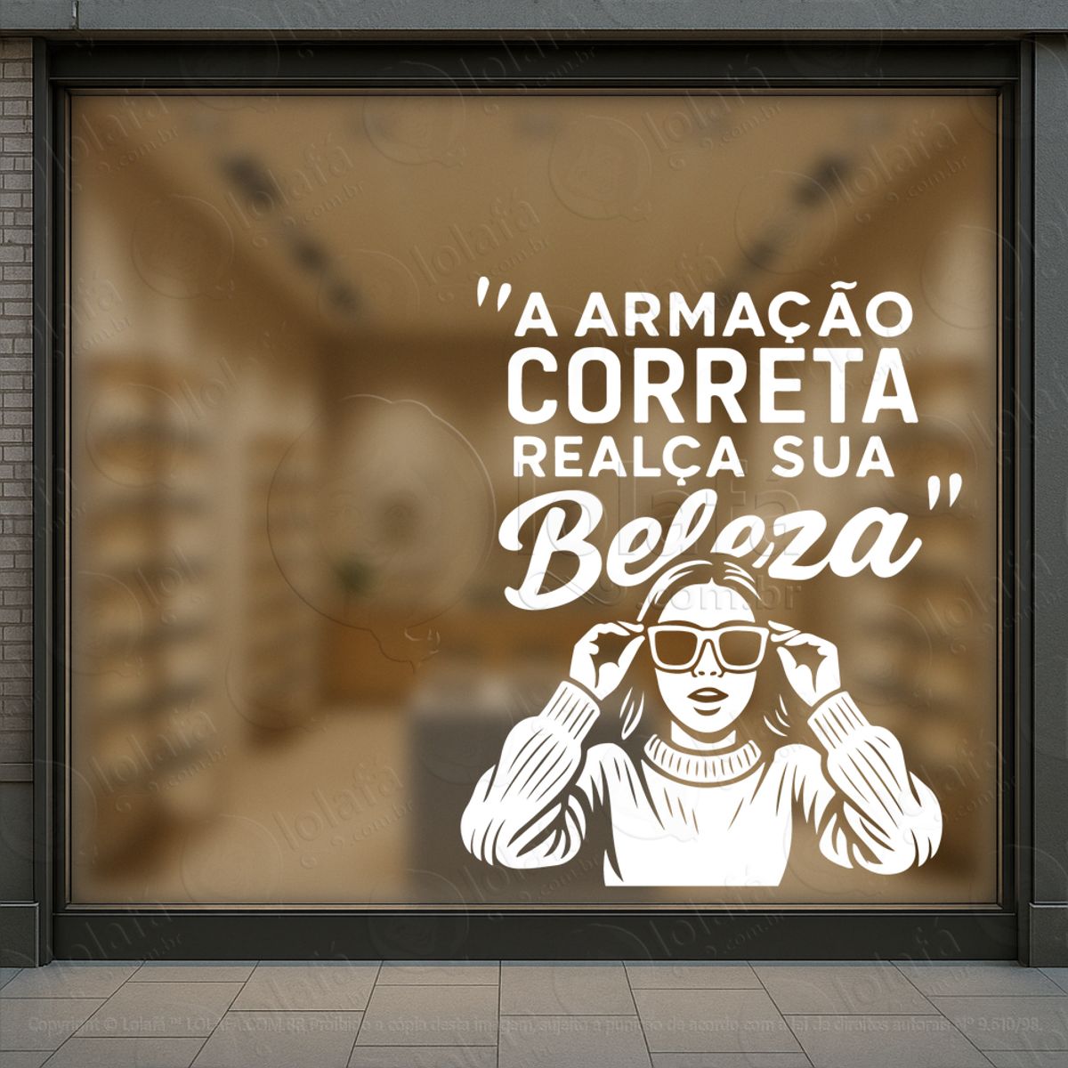 Direcione O Olhar Ao Essencial Adesivos Para Vitrine Ótica Mod:485