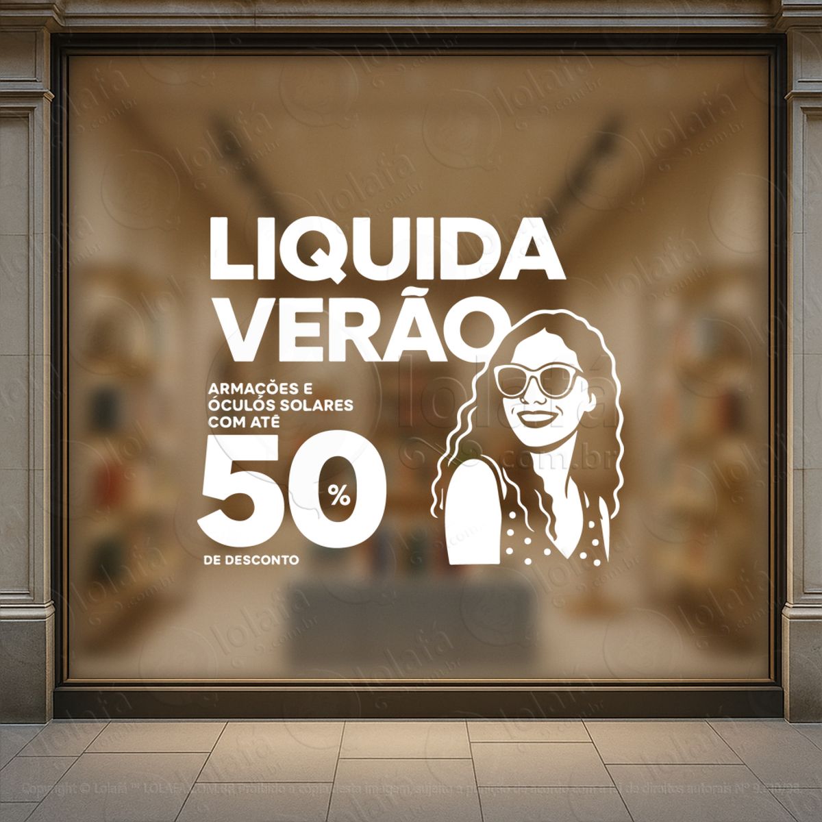 Mais Atenção, Mais Vendas Adesivos Para Vitrine Ótica Mod:486