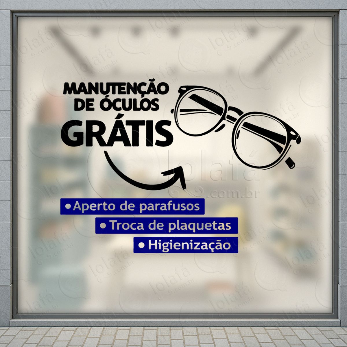 Estética Que Convida À Compra Adesivos Para Vitrine Ótica Mod:490