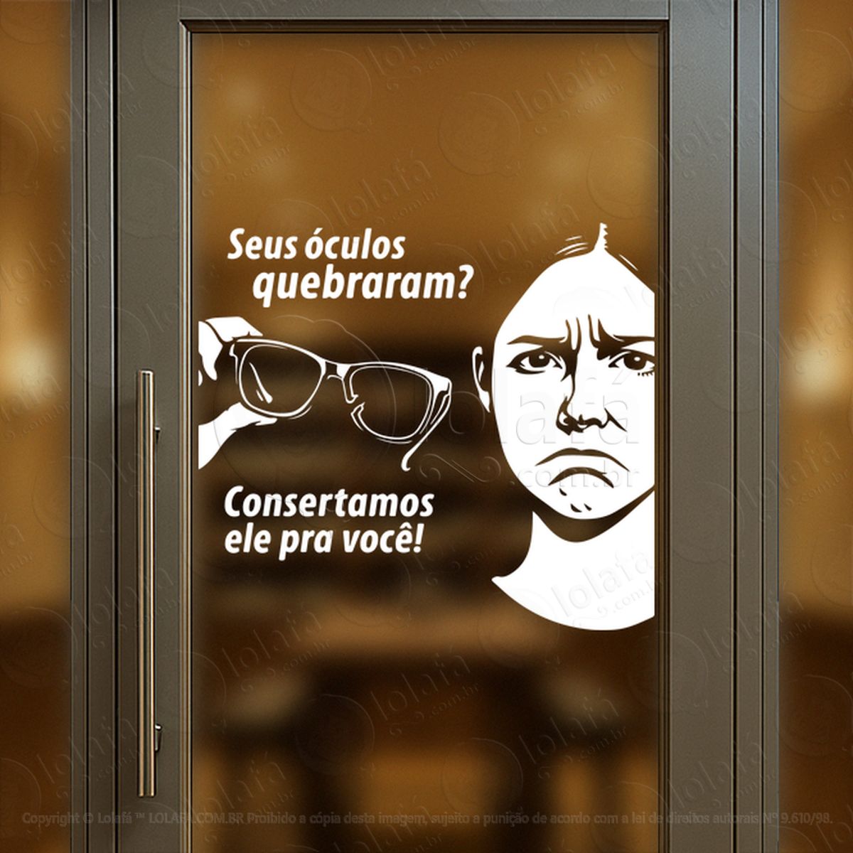 Vitrine Que Guia Escolhas Adesivos Para Vitrine Ótica Mod:493