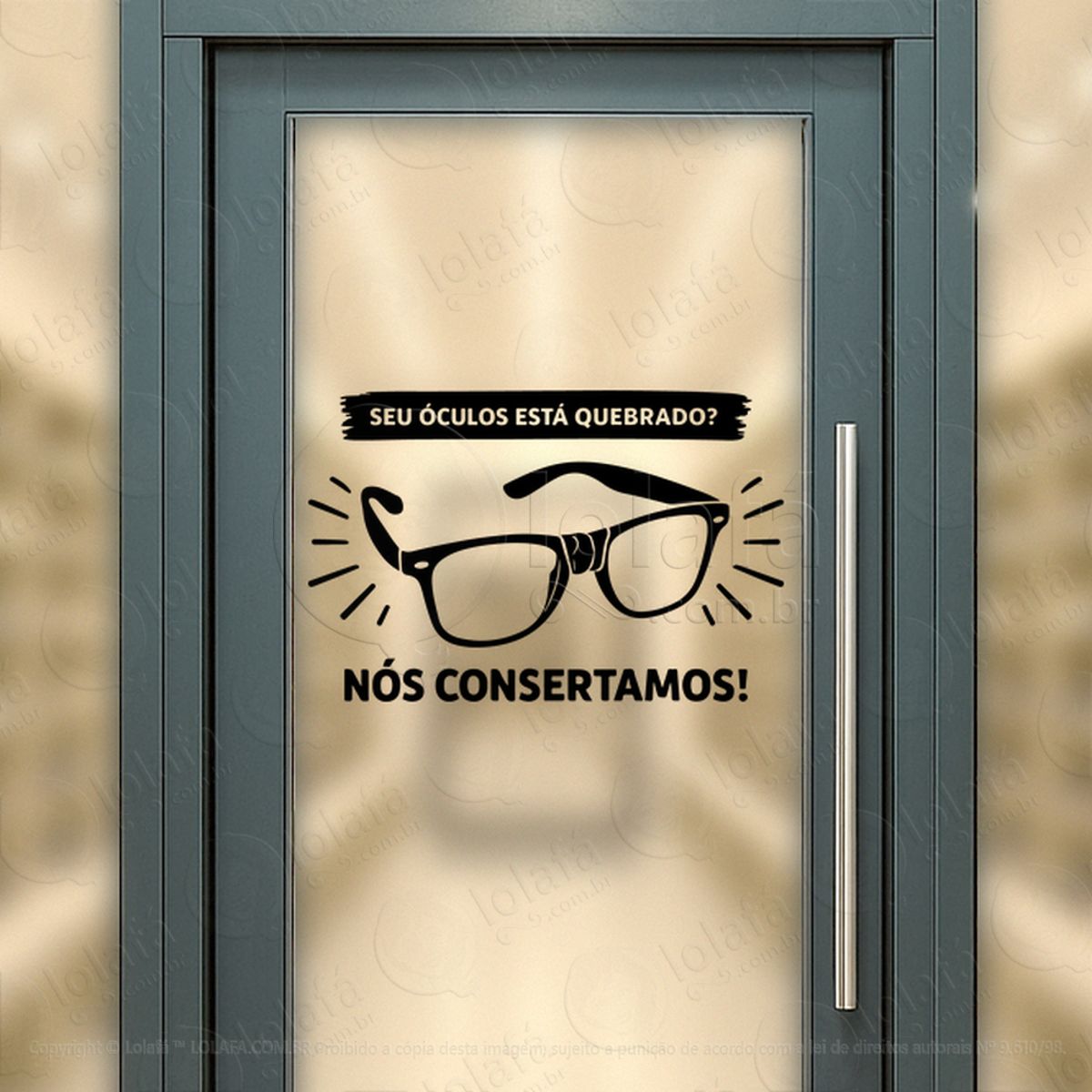 Design Que Traz Clientes Adesivos Para Vitrine Ótica Mod:494