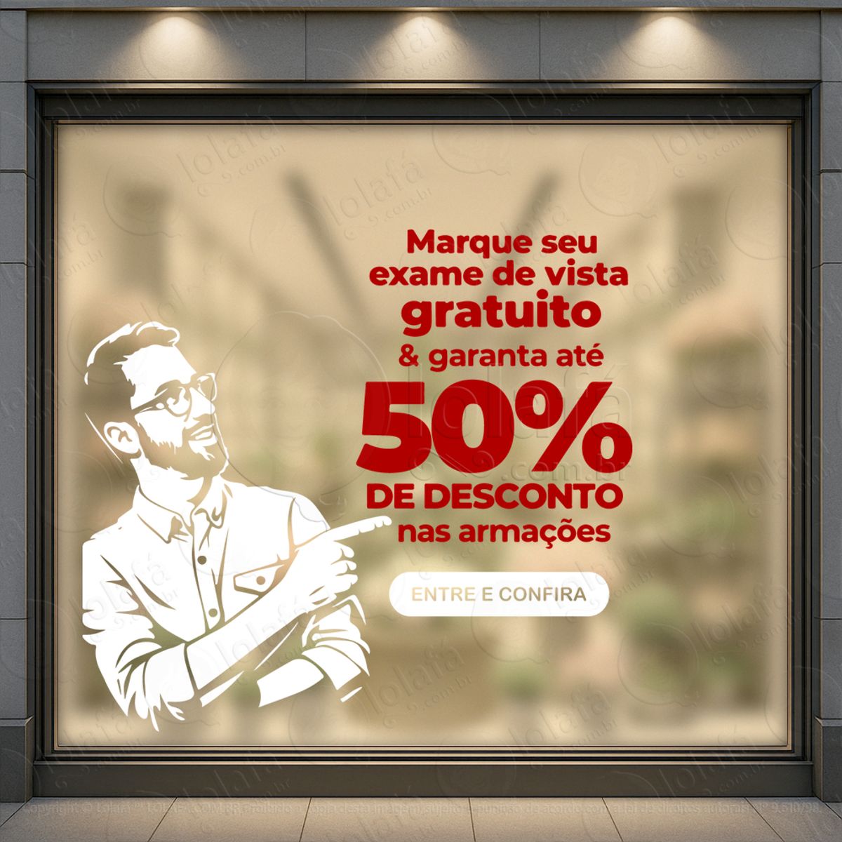 Estilo Que Inspira Compra Adesivos Para Vitrine Ótica Mod:502