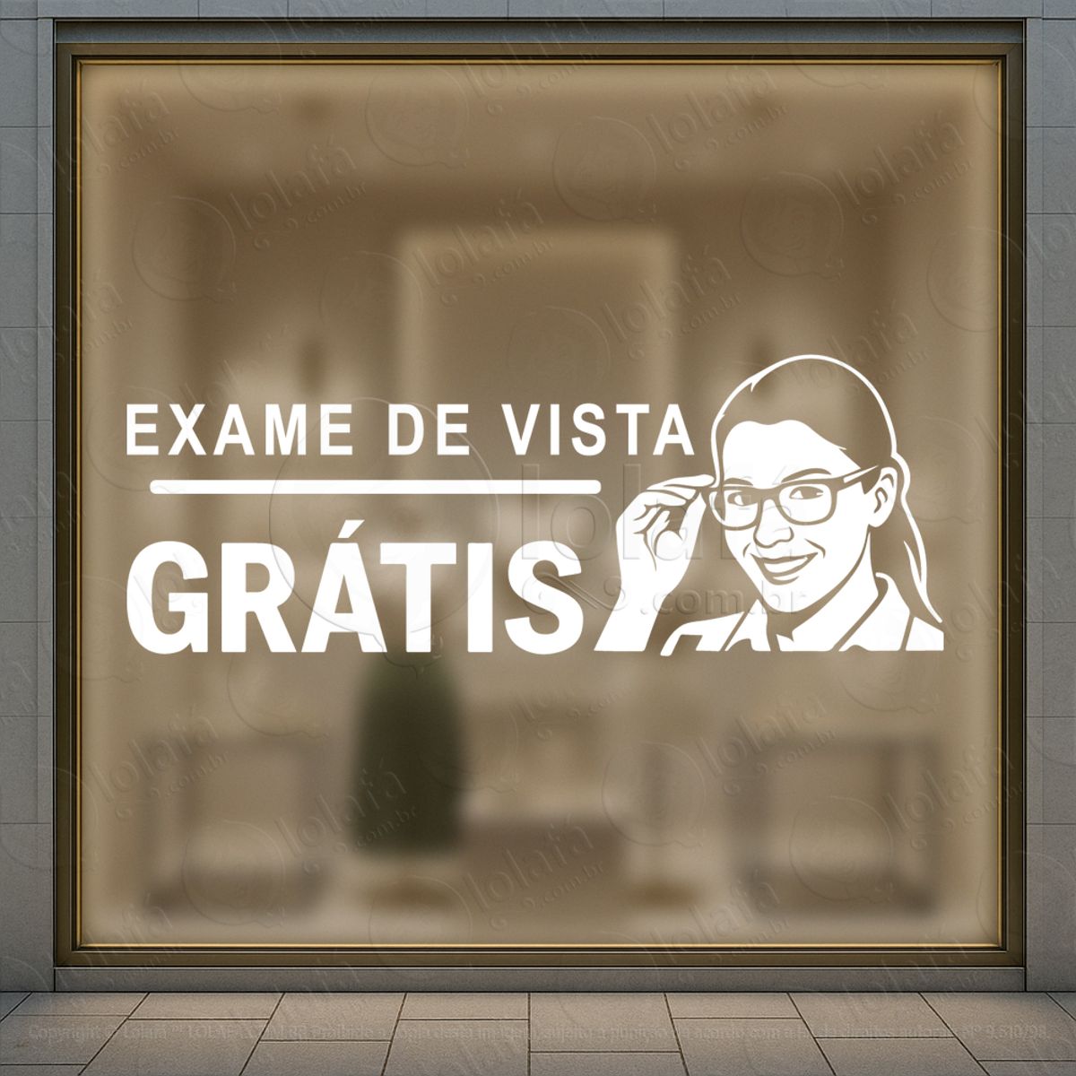 Branding Que Vende Adesivos Para Vitrine Ótica Mod:508