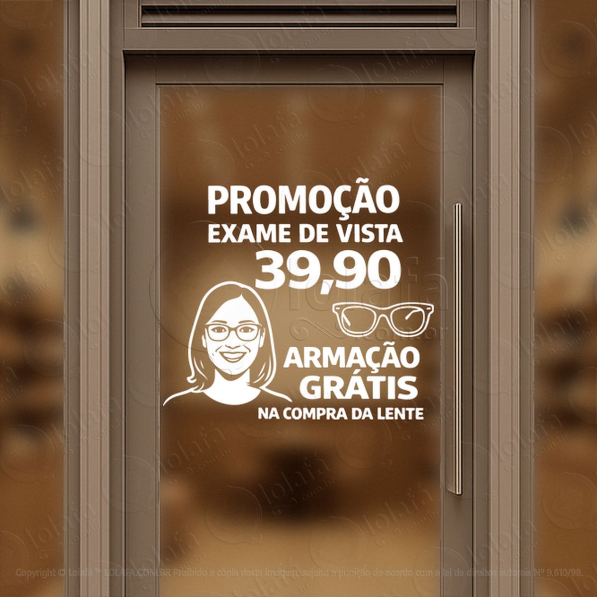 Vitrine Que Trabalha Por Você Adesivos Para Vitrine Ótica Mod:511