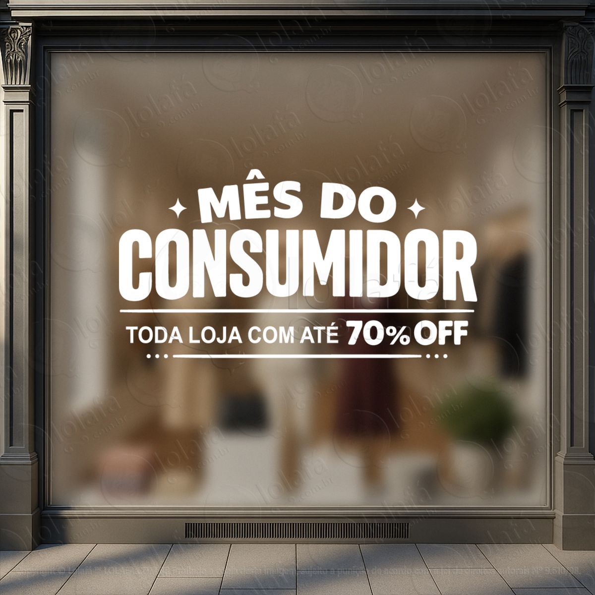 mês do consumidor adesivos para vitrine mod:524