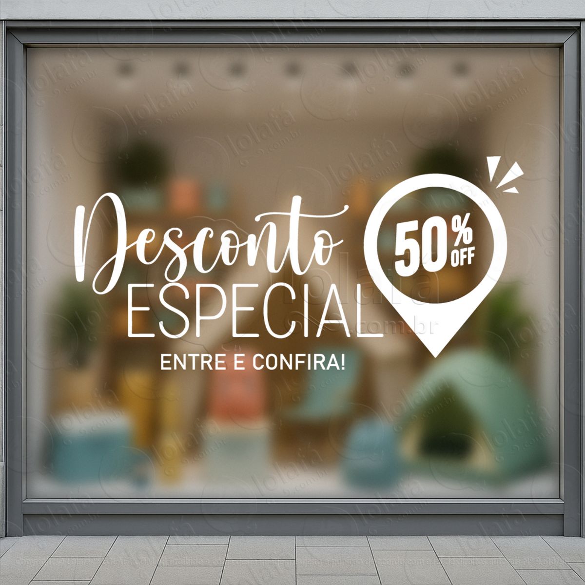 frase desconto especial adesivos para vitrine mod:545