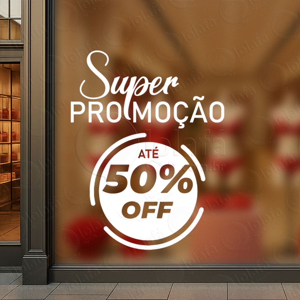 super promoção adesivos para vitrine mod:547