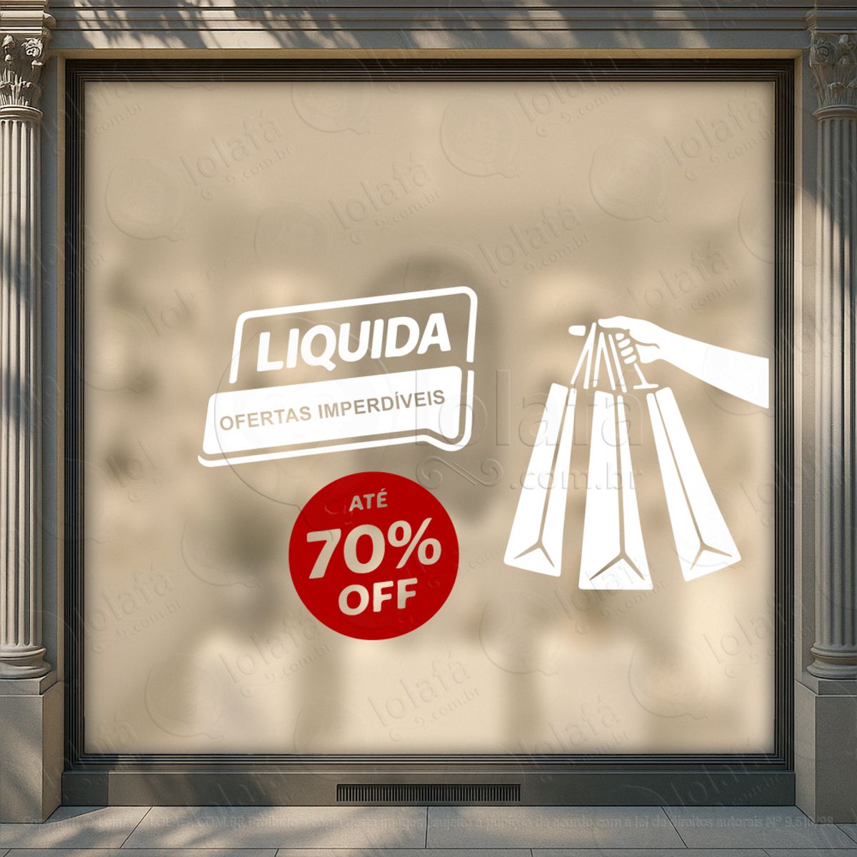 Liquida Ofertas Imperdíveis Loja Adesivos Para Vitrine Mod:556