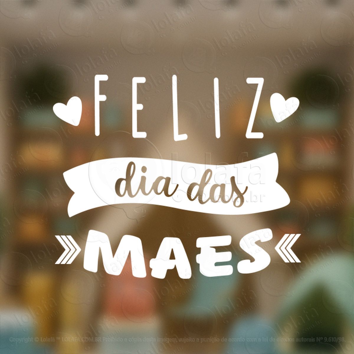 feliz dia das mães decoração loja adesivos para vitrine dia das mães mod:571