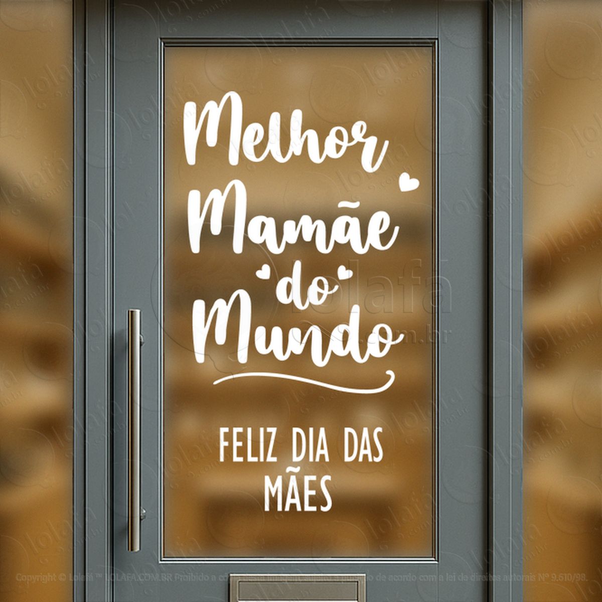 Melhor Mamãe Do Mundo Adesivos Para Vitrine Dia Das Mães Mod:580