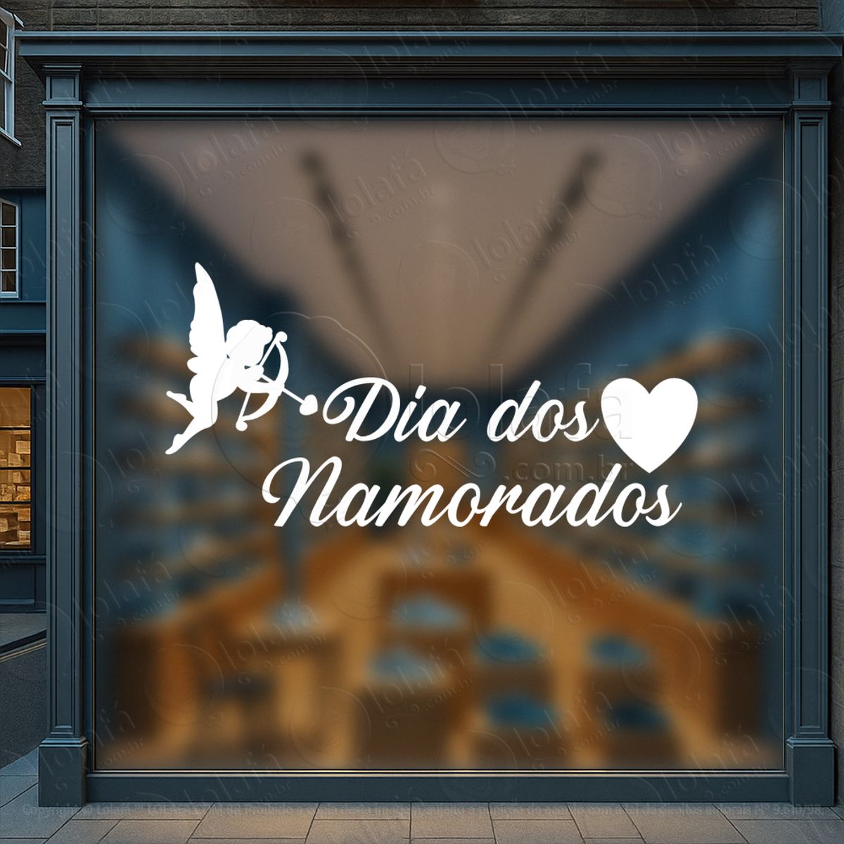 Dia Dos Namorados Decoração Loja Adesivos Para Vitrine Dia Dos Namorados Mod:617