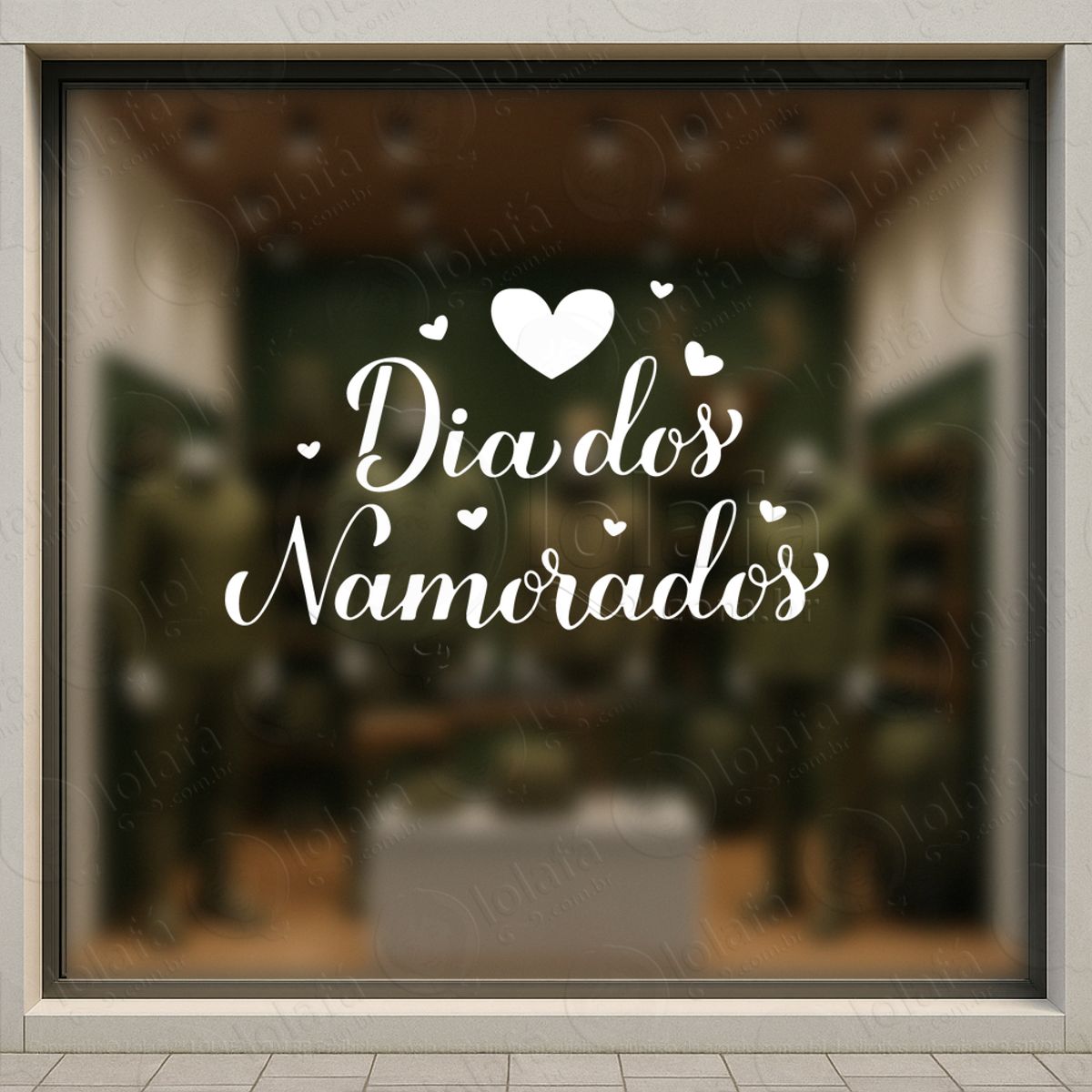 Dia Dos Namorados Decoração Loja Adesivos Para Vitrine Dia Dos Namorados Mod:648