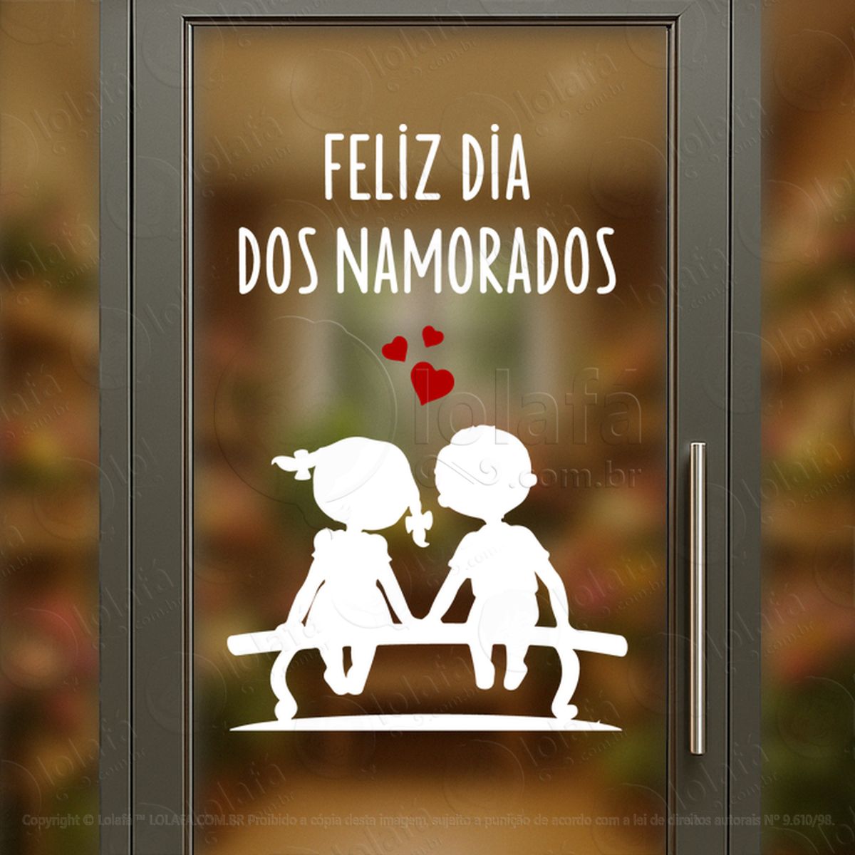 feliz dia dos namorados decoração loja adesivos para vitrine dia dos namorados mod:681