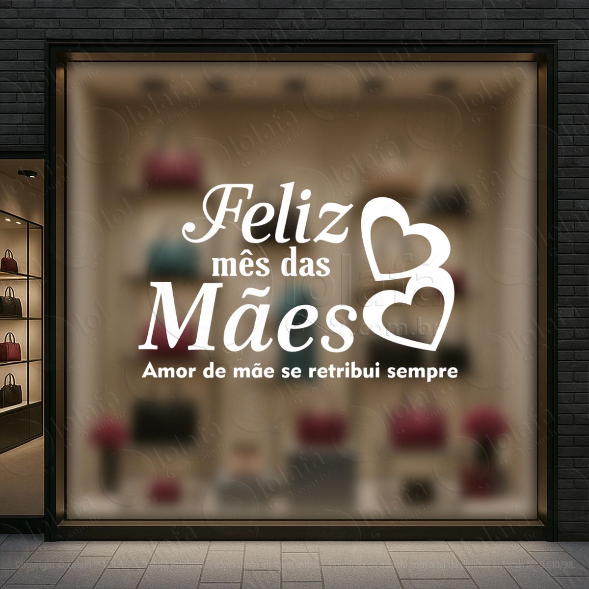 Mês Das Mães Decoração Loja Adesivos Para Vitrine Dia Das Mães Mod:698