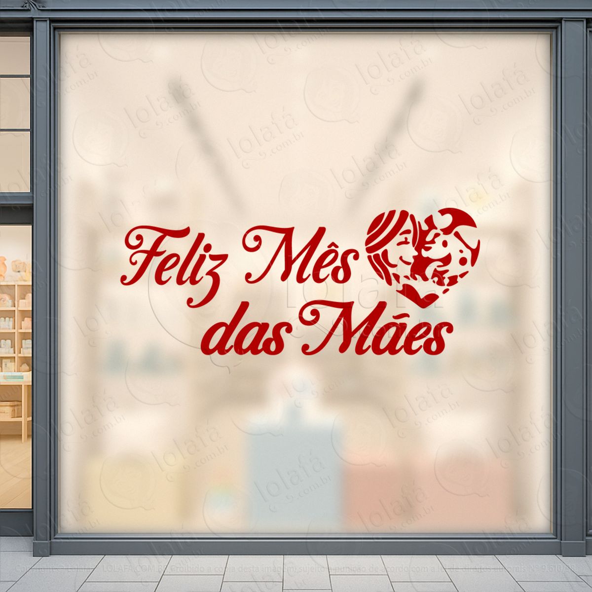 Mês Das Mães Decoração Loja Adesivos Para Vitrine Dia Das Mães Mod:700