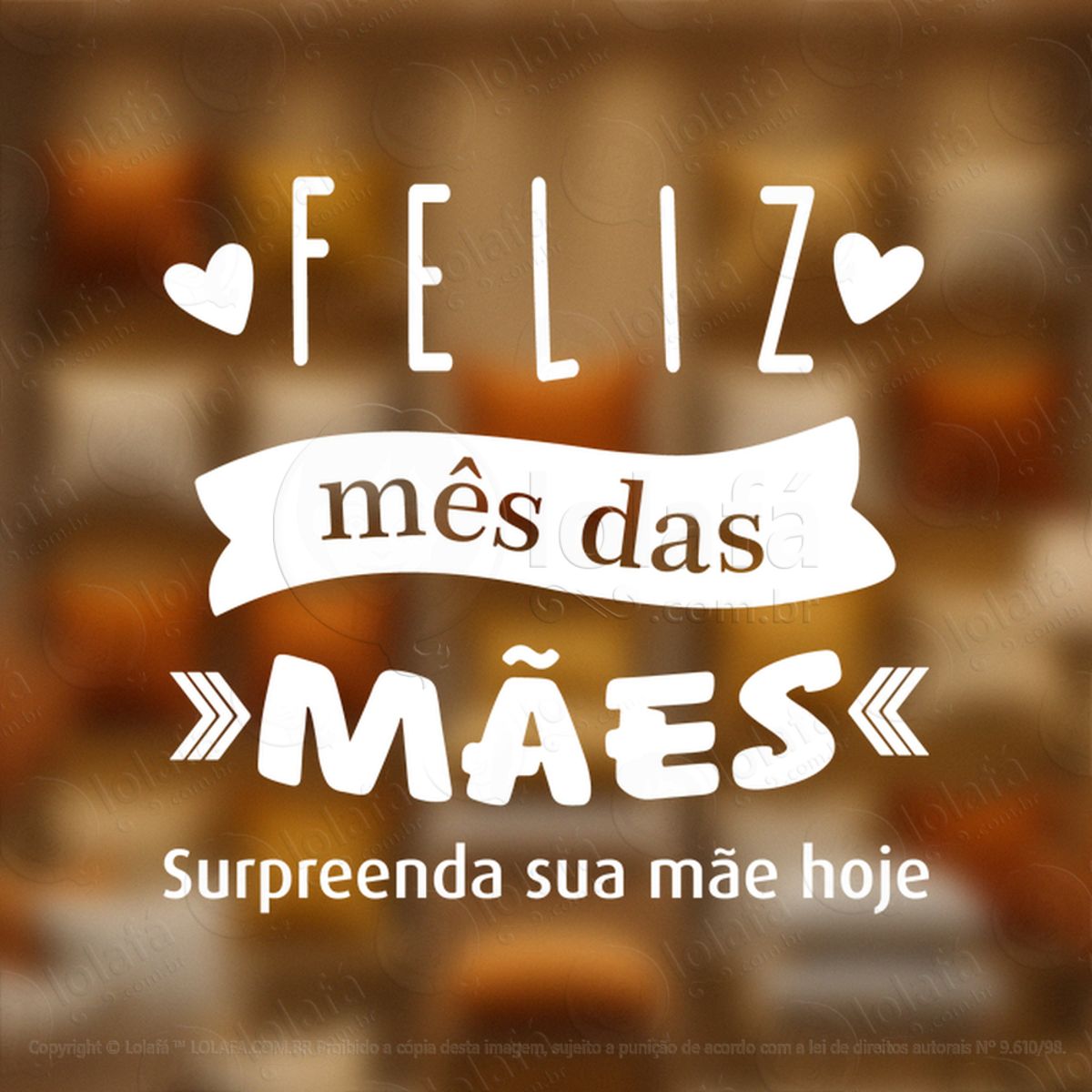 Mês Das Mães Decoração Loja Adesivos Para Vitrine Dia Das Mães Mod:701