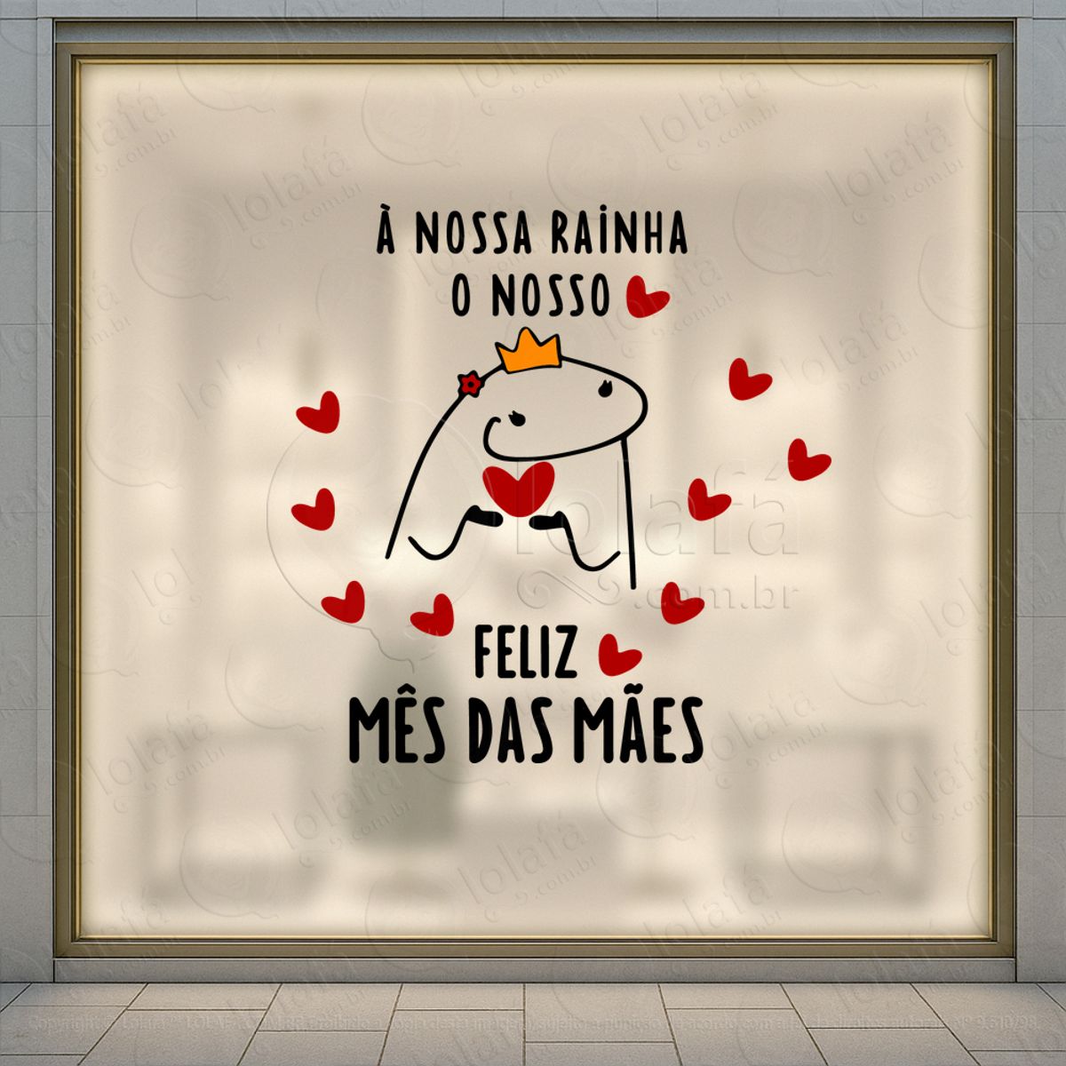 Mês Das Mães Decoração Loja Adesivos Para Vitrine Dia Das Mães Mod:707