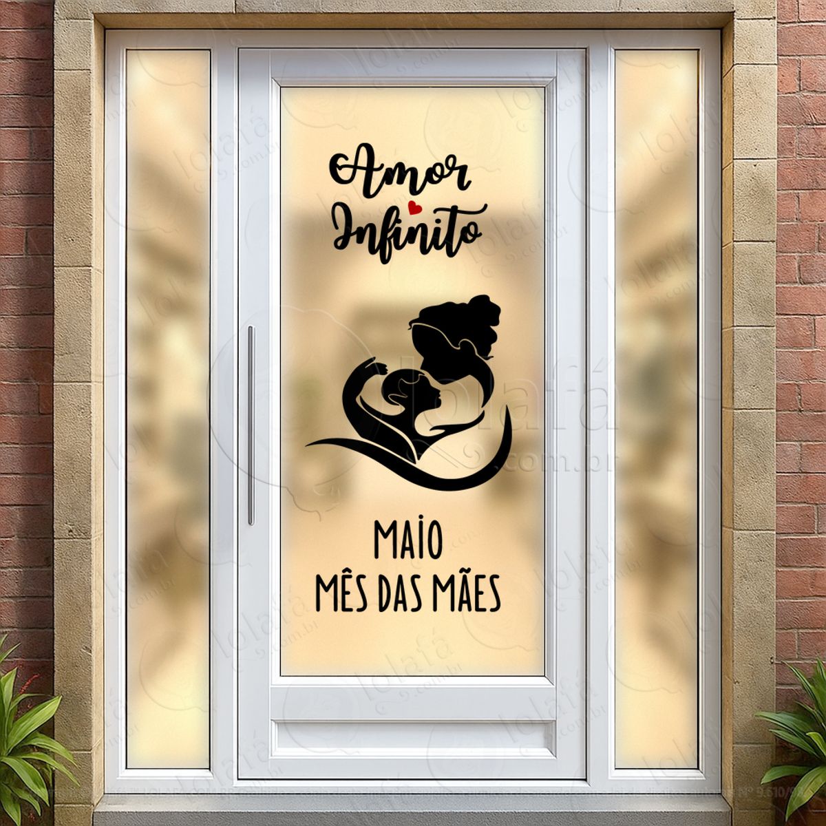 Mês Das Mães Decoração Loja Adesivos Para Vitrine Dia Das Mães Mod:708