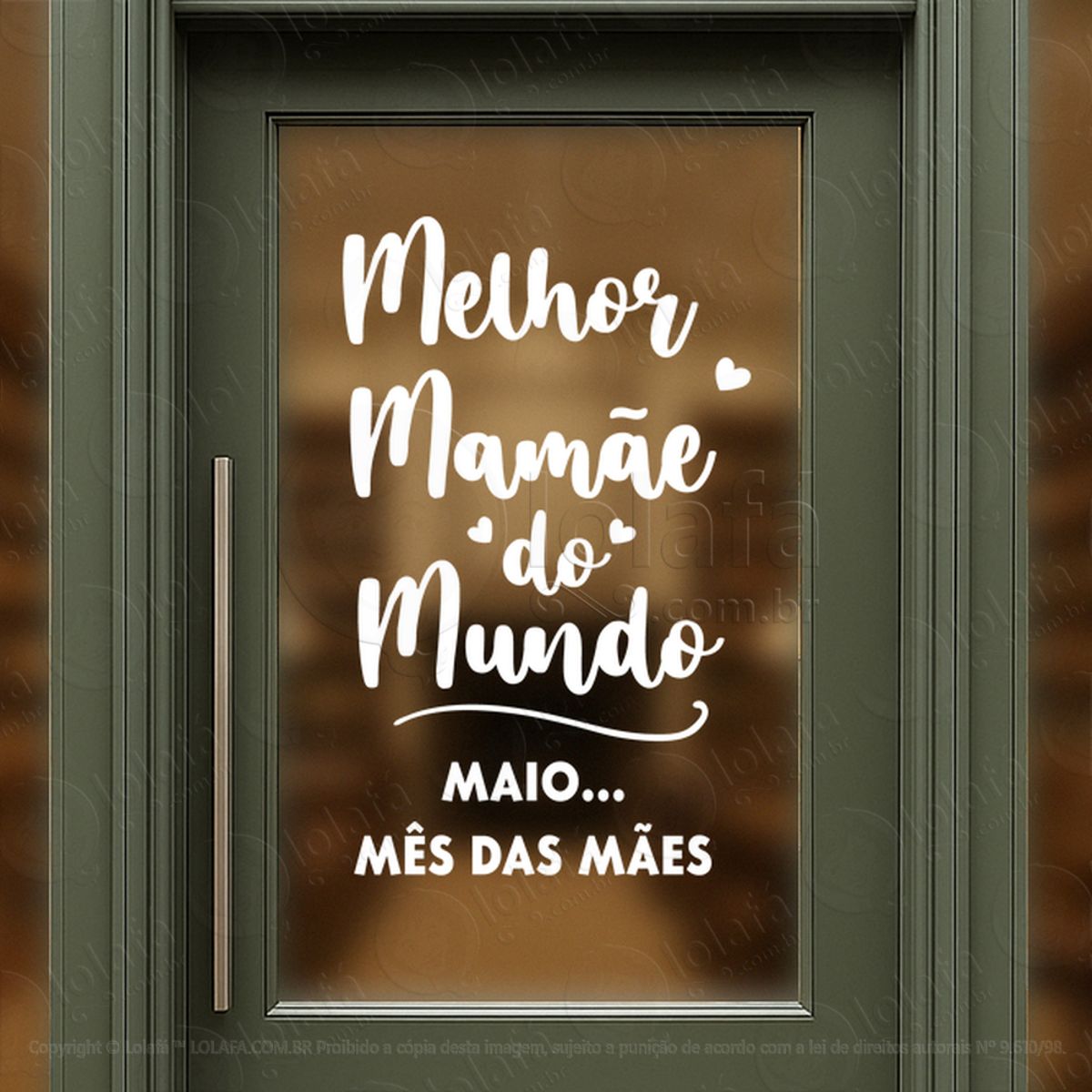 mês das mães decoração loja adesivos para vitrine dia das mães mod:709