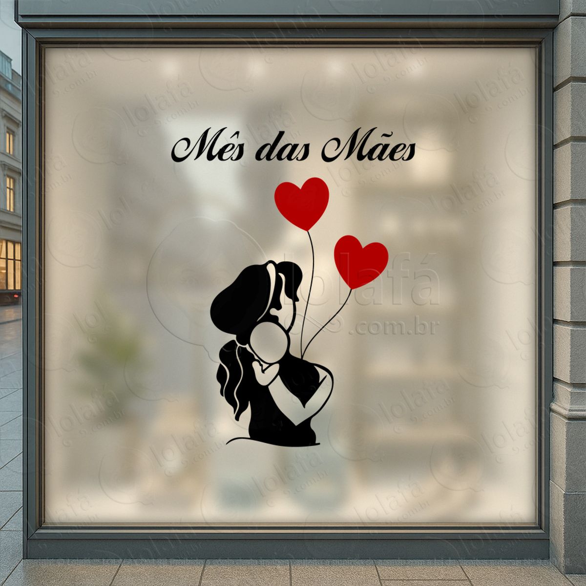 Mês Das Mães Decoração Loja Adesivos Para Vitrine Dia Das Mães Mod:711