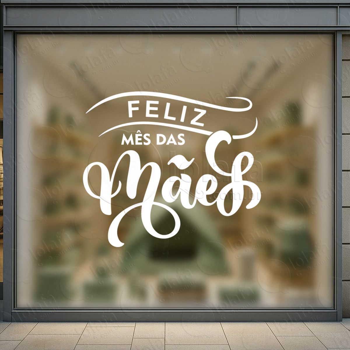 mês das mães decoração loja adesivos para vitrine dia das mães mod:717