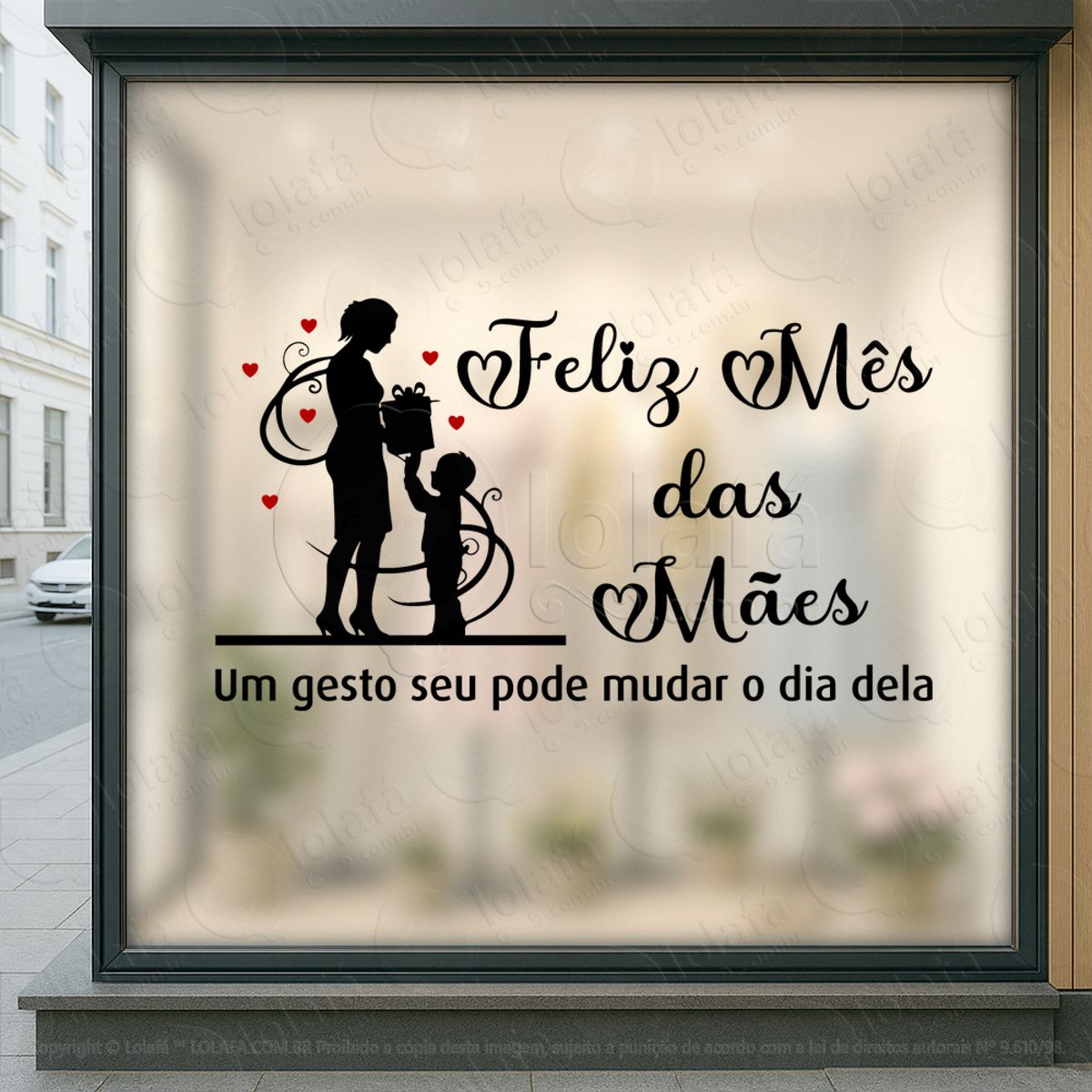 Mês Das Mães Decoração Loja Adesivos Para Vitrine Dia Das Mães Mod:722
