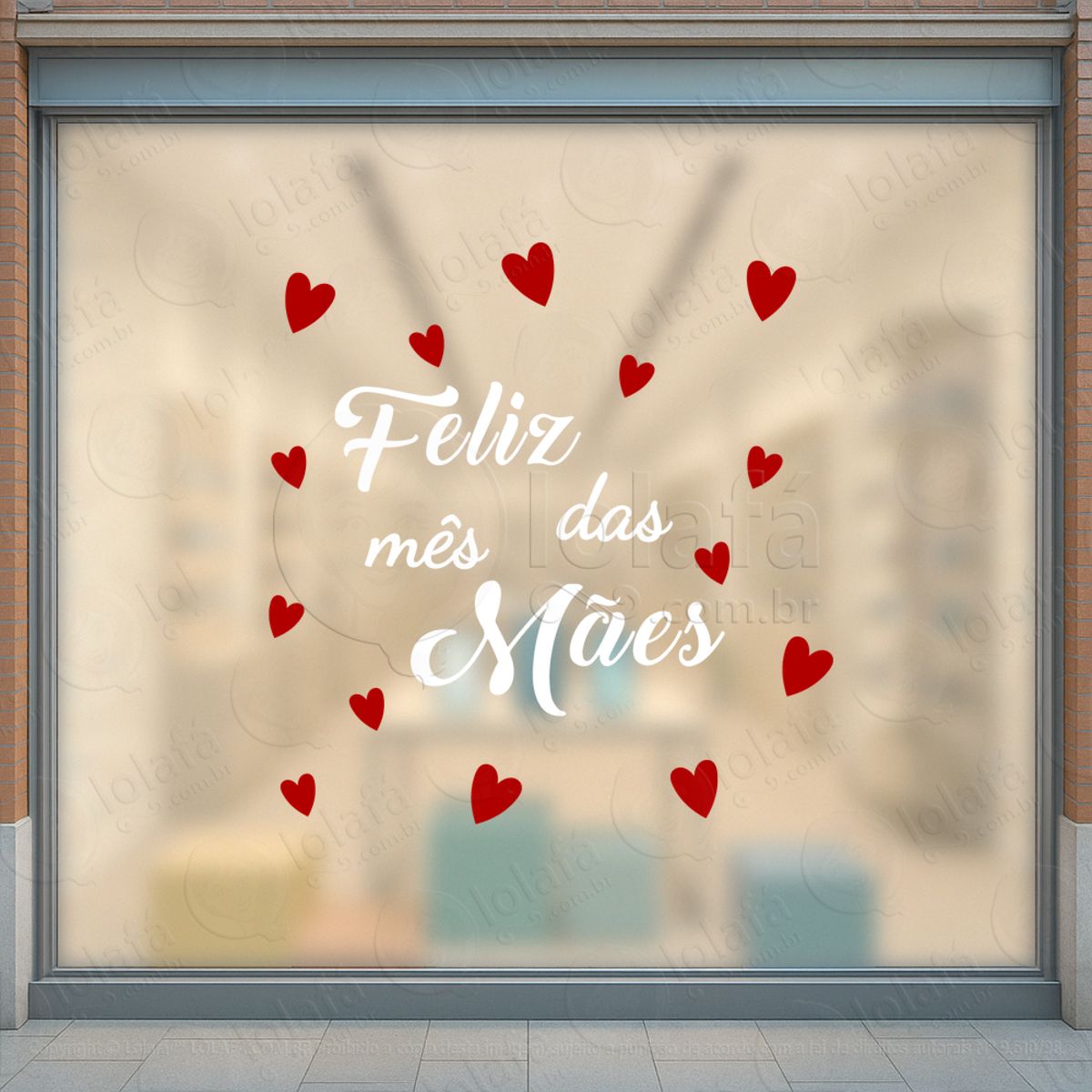 Mês Das Mães Decoração Loja Adesivos Para Vitrine Dia Das Mães Mod:723