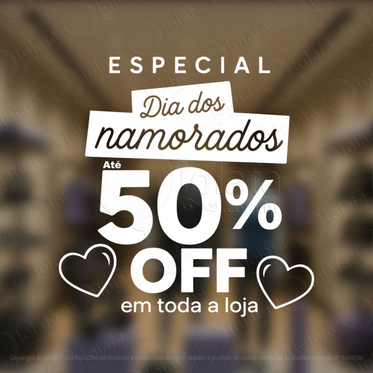 Dia Dos Namorados Decoração Loja Adesivos Para Vitrine Dia Dos Namorados Mod:742