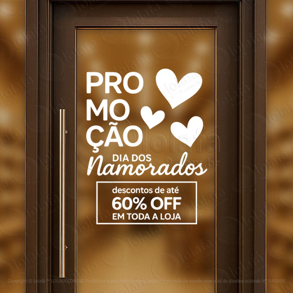 dia dos namorados decoração loja adesivos para vitrine dia dos namorados mod:753
