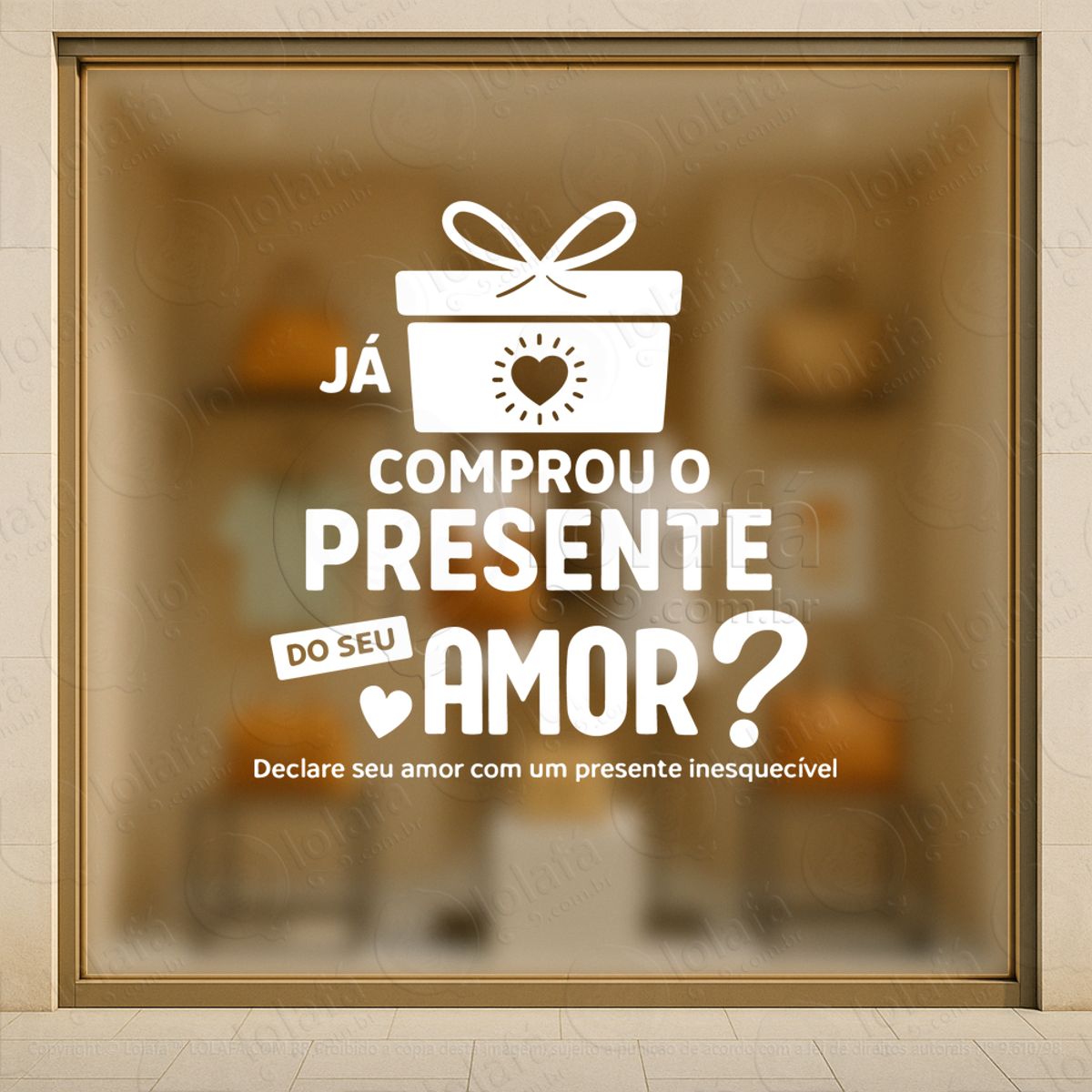 Mês Dos Namorados Decoração Loja Adesivos Para Vitrine Dia Dos Namorados Mod:769