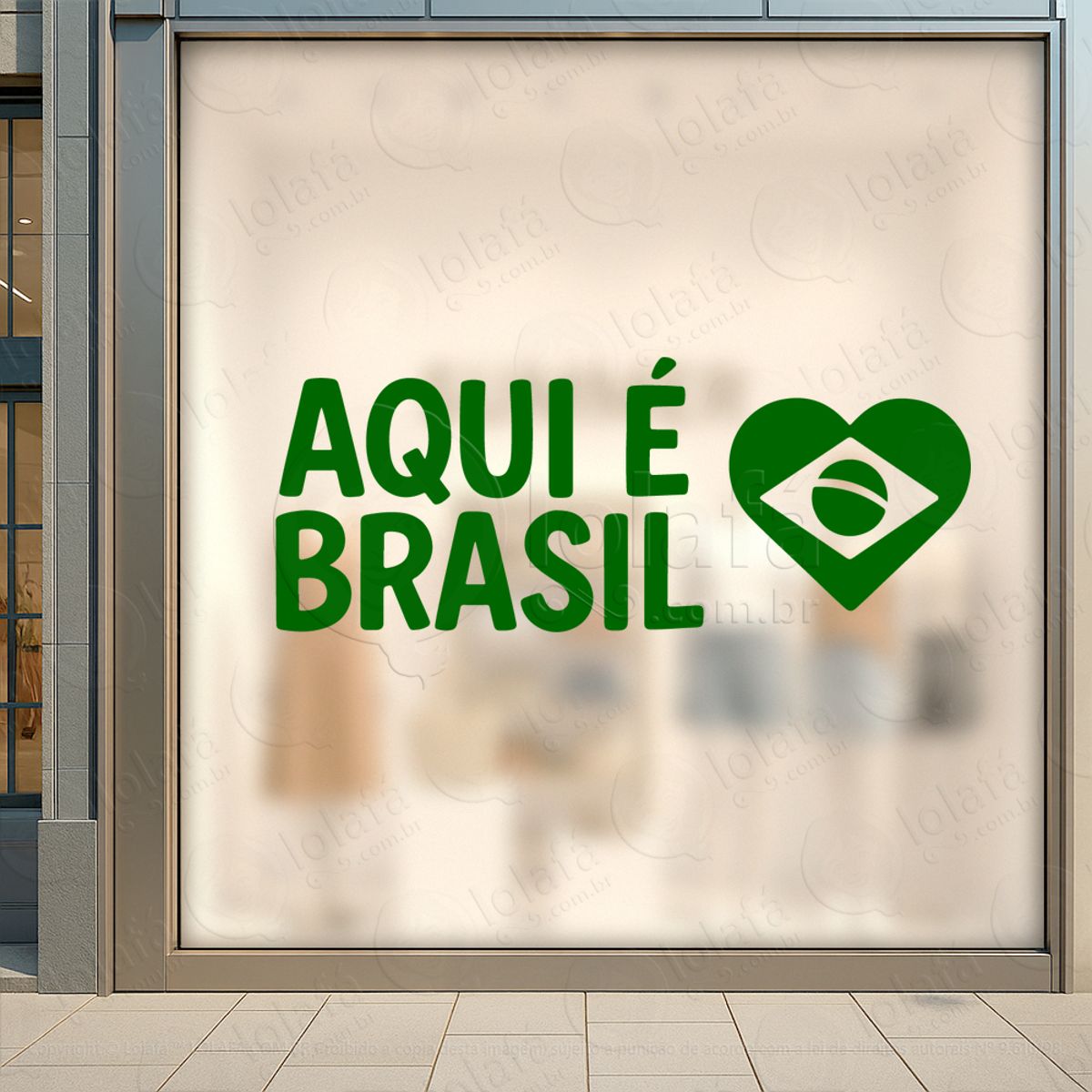 Aqui é Brasil Adesivos Para Vitrine Copa Mod:849