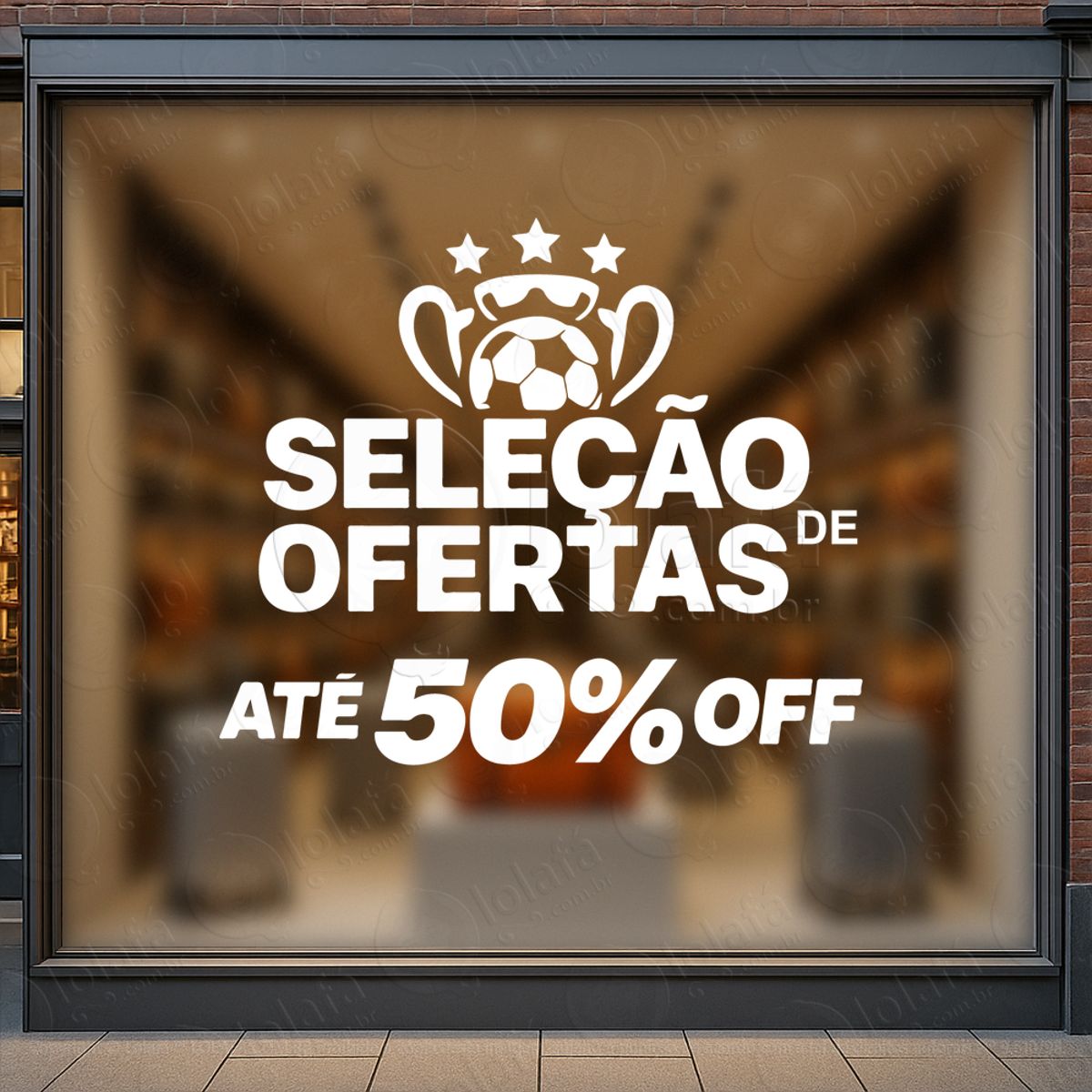 copa de promoção seleção de ofertas adesivos para vitrine copa mod:853