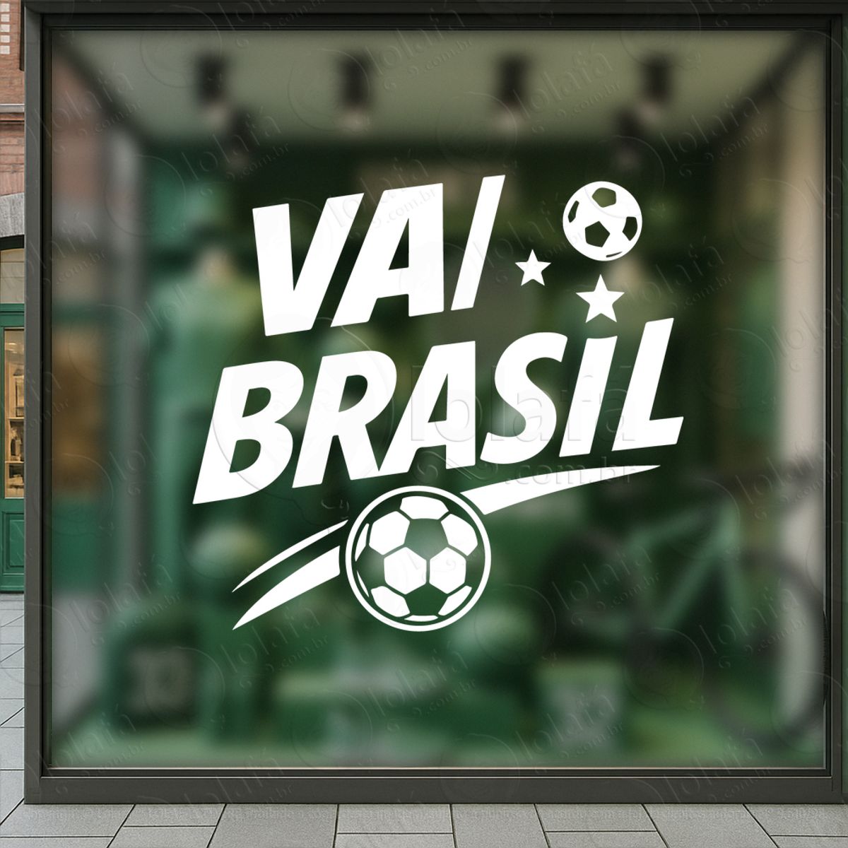 vai brasil adesivos para vitrine copa mod:856