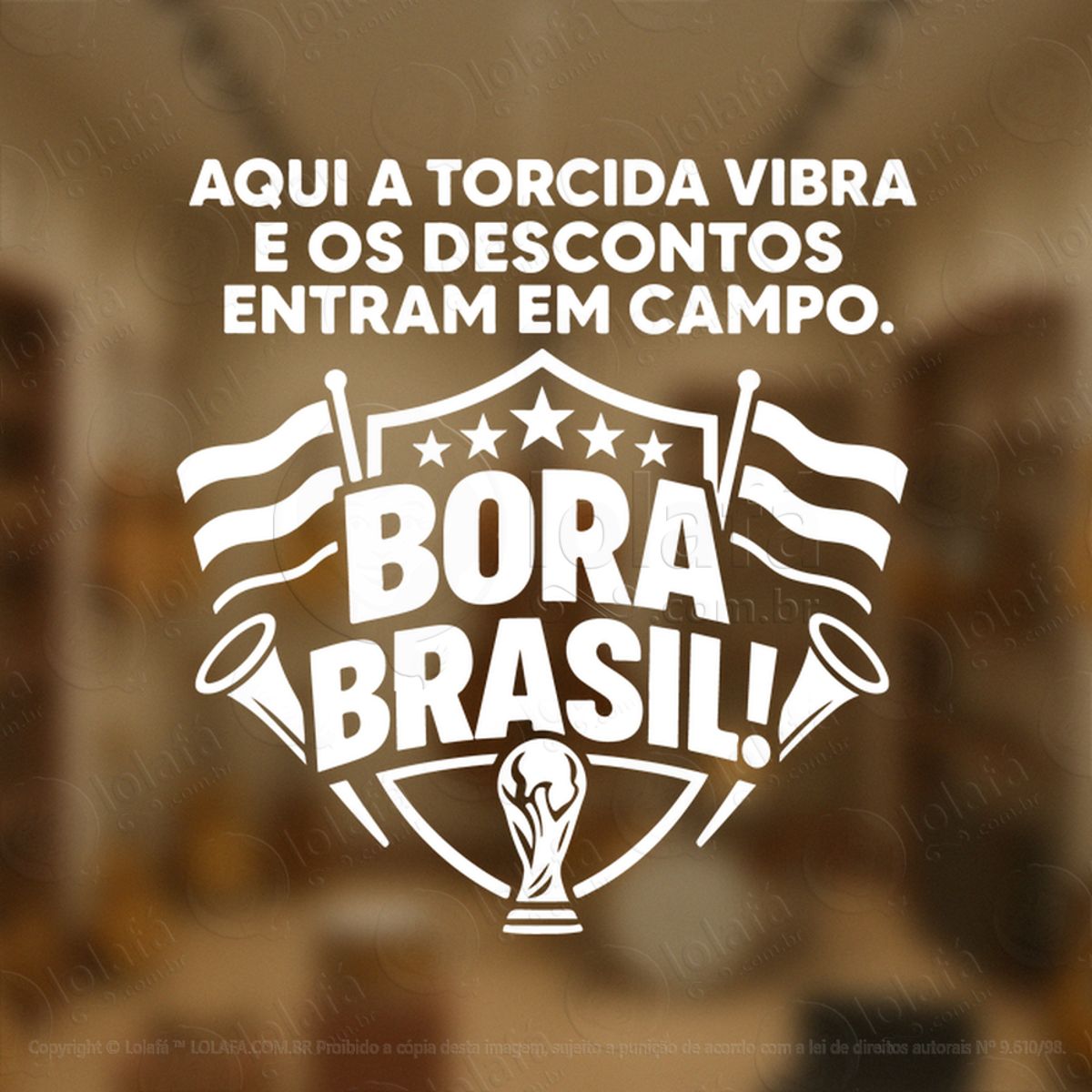 copa de promoção seleção de ofertas adesivos para vitrine copa mod:857