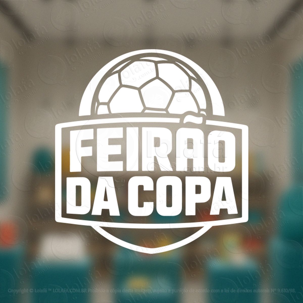 feirão da copa adesivos para vitrine copa mod:860