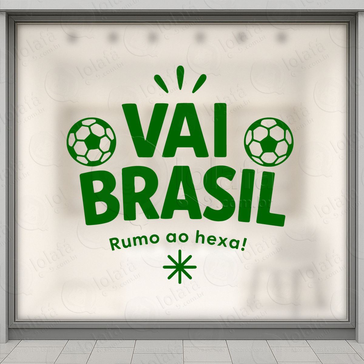 vai brasil adesivos para vitrine copa mod:865