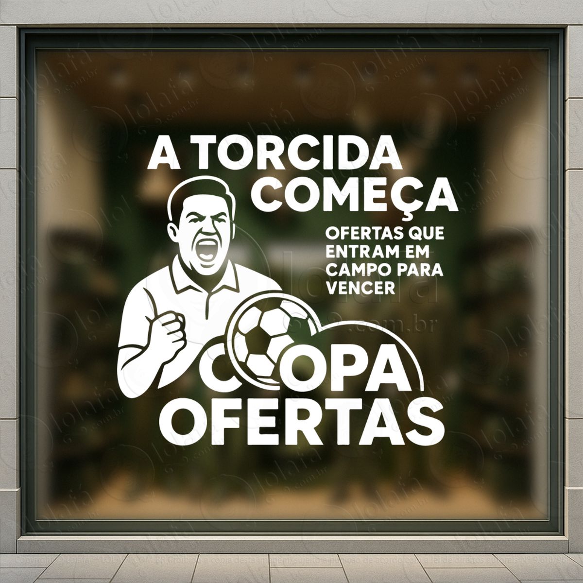 copa de promoção seleção de ofertas adesivos para vitrine copa mod:866