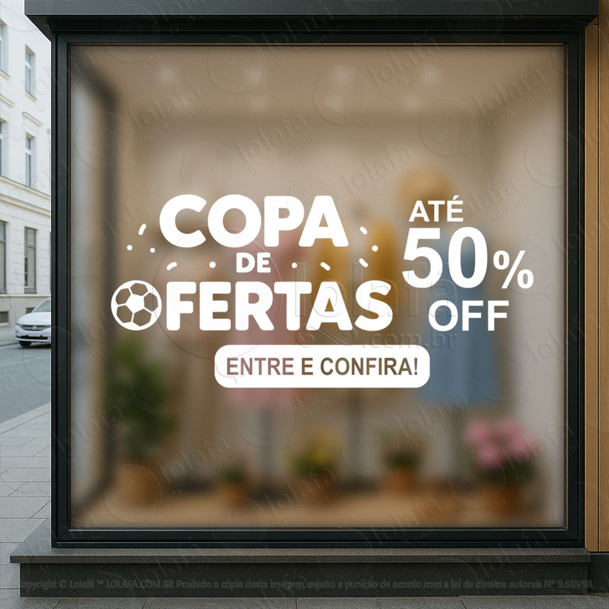 Copa de Promoção Seleção de Ofertas Adesivos Para Vitrine Copa Mod:870