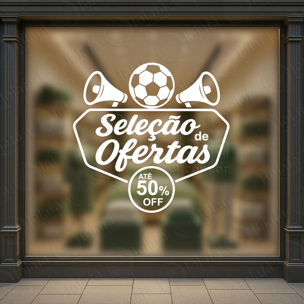 copa de promoção seleção de ofertas adesivos para vitrine copa mod:878