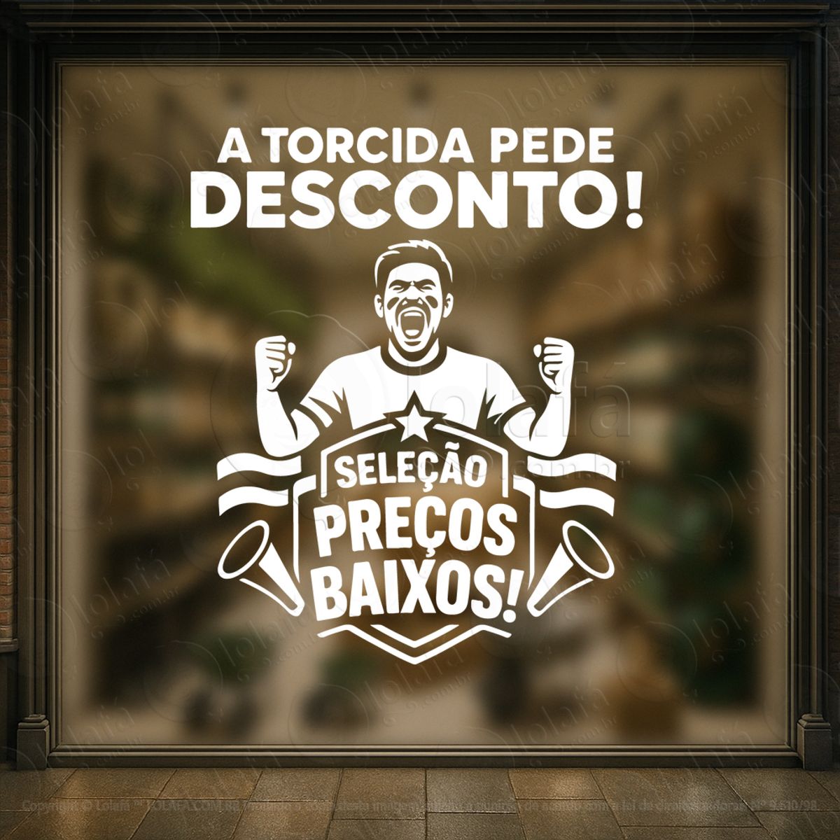 copa de promoção seleção de ofertas adesivos para vitrine copa mod:887
