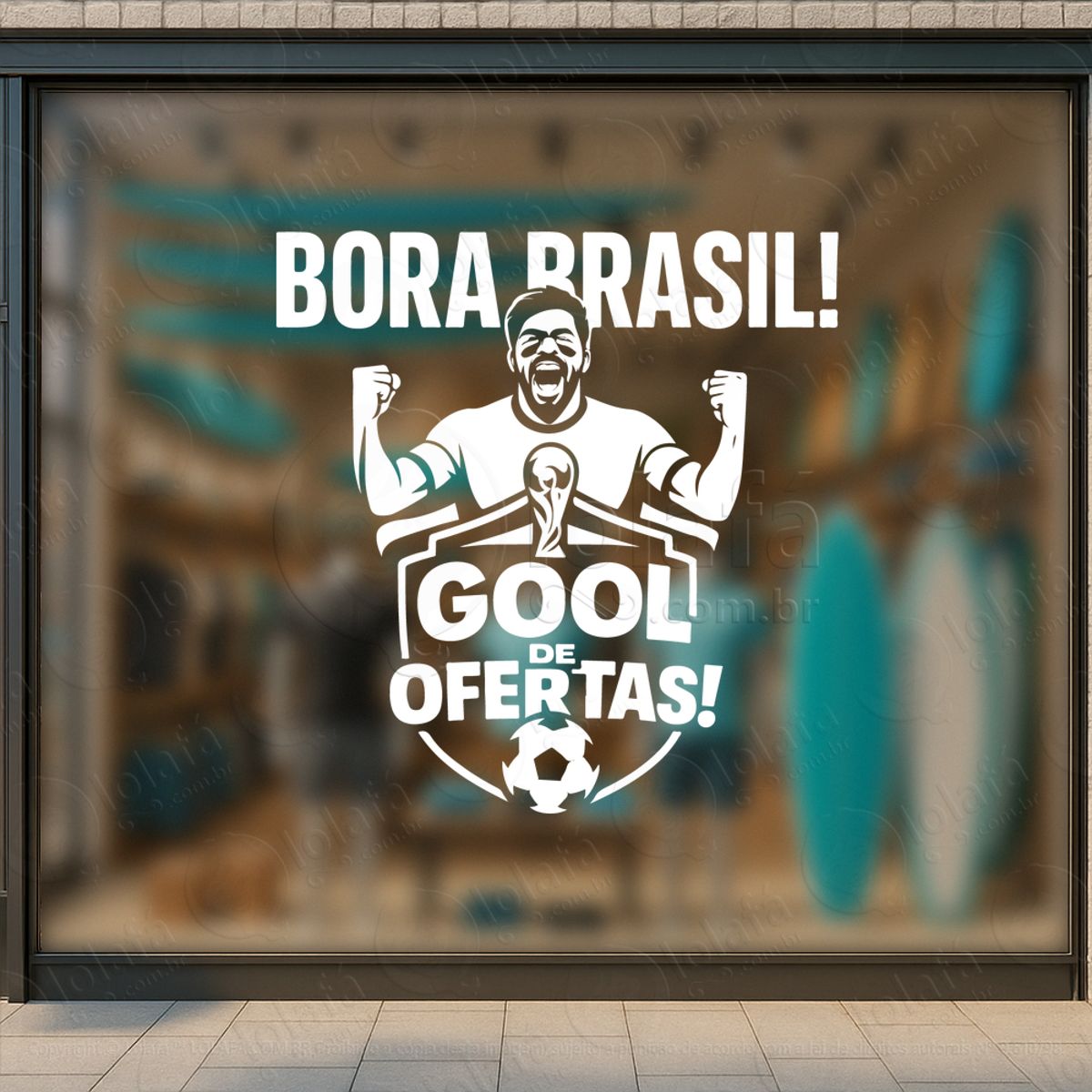 copa de promoção seleção de ofertas adesivos para vitrine copa mod:889