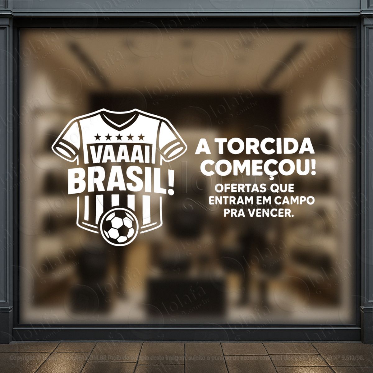 Copa de Promoção Seleção de Ofertas Adesivos Para Vitrine Copa Mod:890