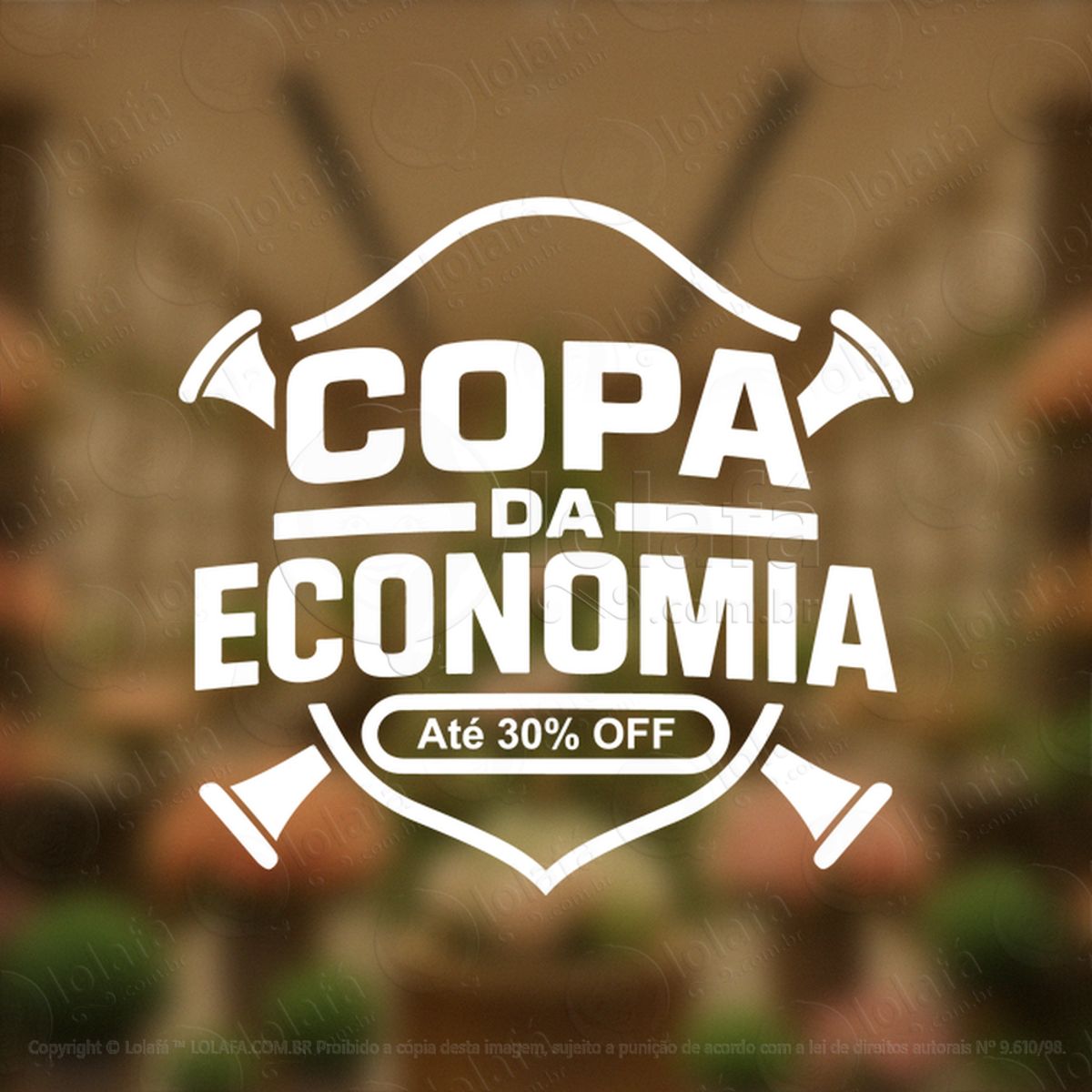 Copa de Promoção Seleção de Ofertas Adesivos Para Vitrine Copa Mod:891