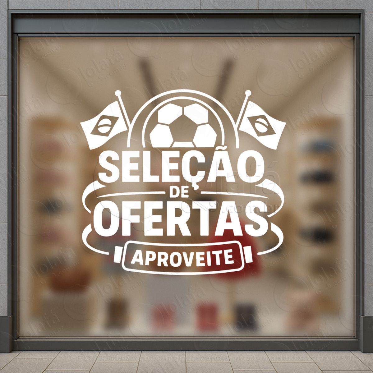 Copa de Promoção Seleção de Ofertas Adesivos Para Vitrine Copa Mod:892