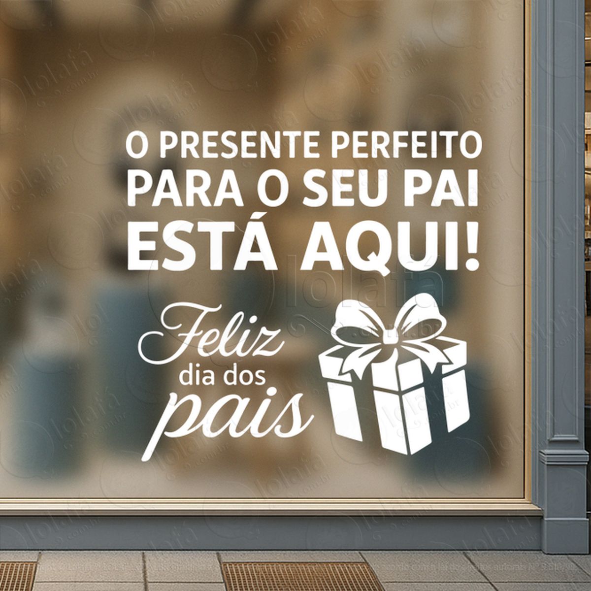 dia dos pais promoção decoração loja adesivos para vitrine dia dos pais mod:913