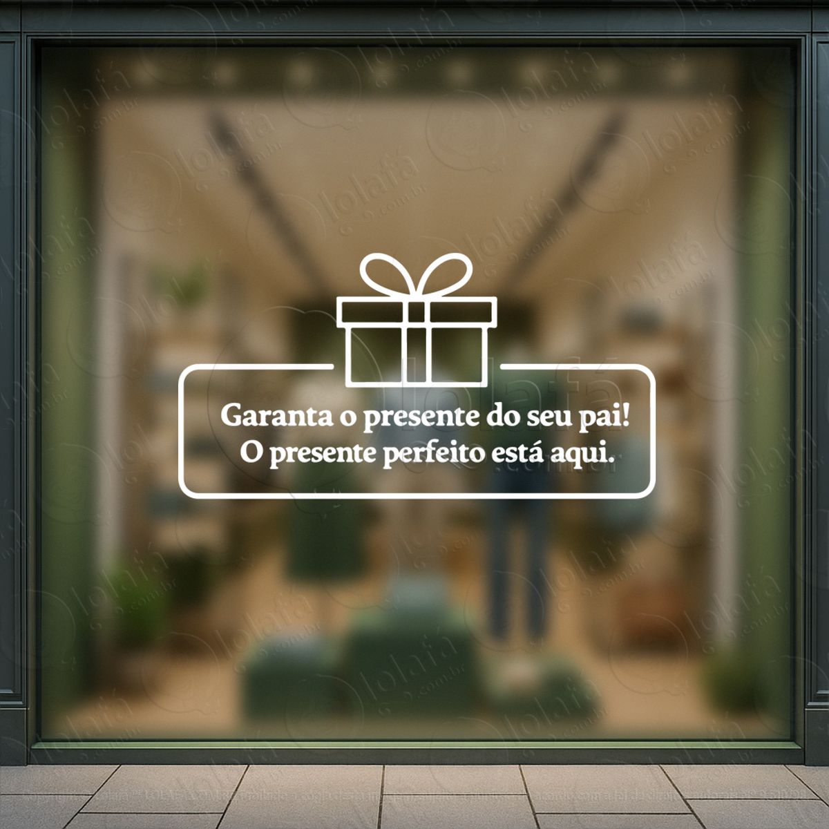 dia dos pais promoção decoração loja adesivos para vitrine dia dos pais mod:928